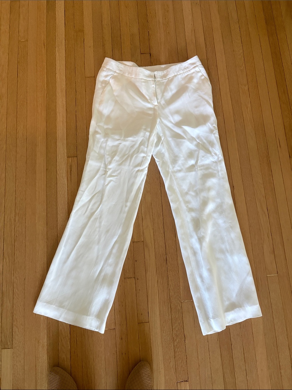 Classiques Entier White Wide-Leg Trousers